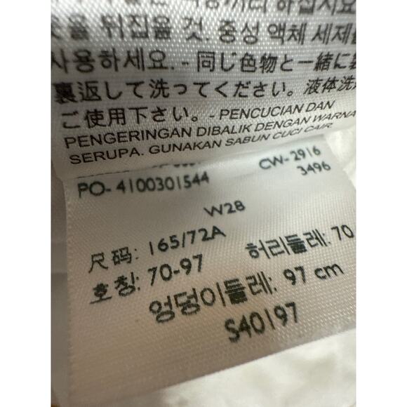 Levi's Women's White High Waisted Distressed Cut Off Denim Jean Shorts Size 28 - Picture 4 of 6